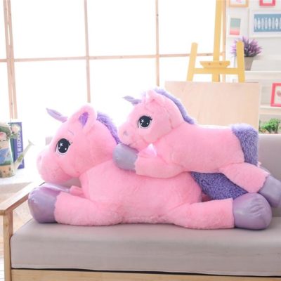 Cute Lying Unicorn Soft Toy