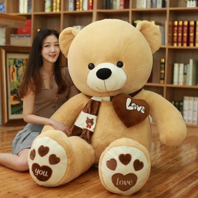 Teddy Bear With Scarf & Heart