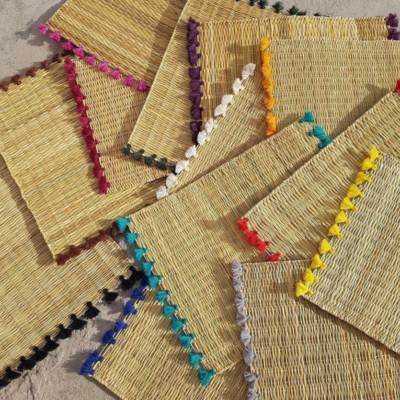 Set of 6 Handwoven Rattan Placemat