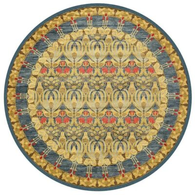 Moroccan Round Rug for Home Living Room Area